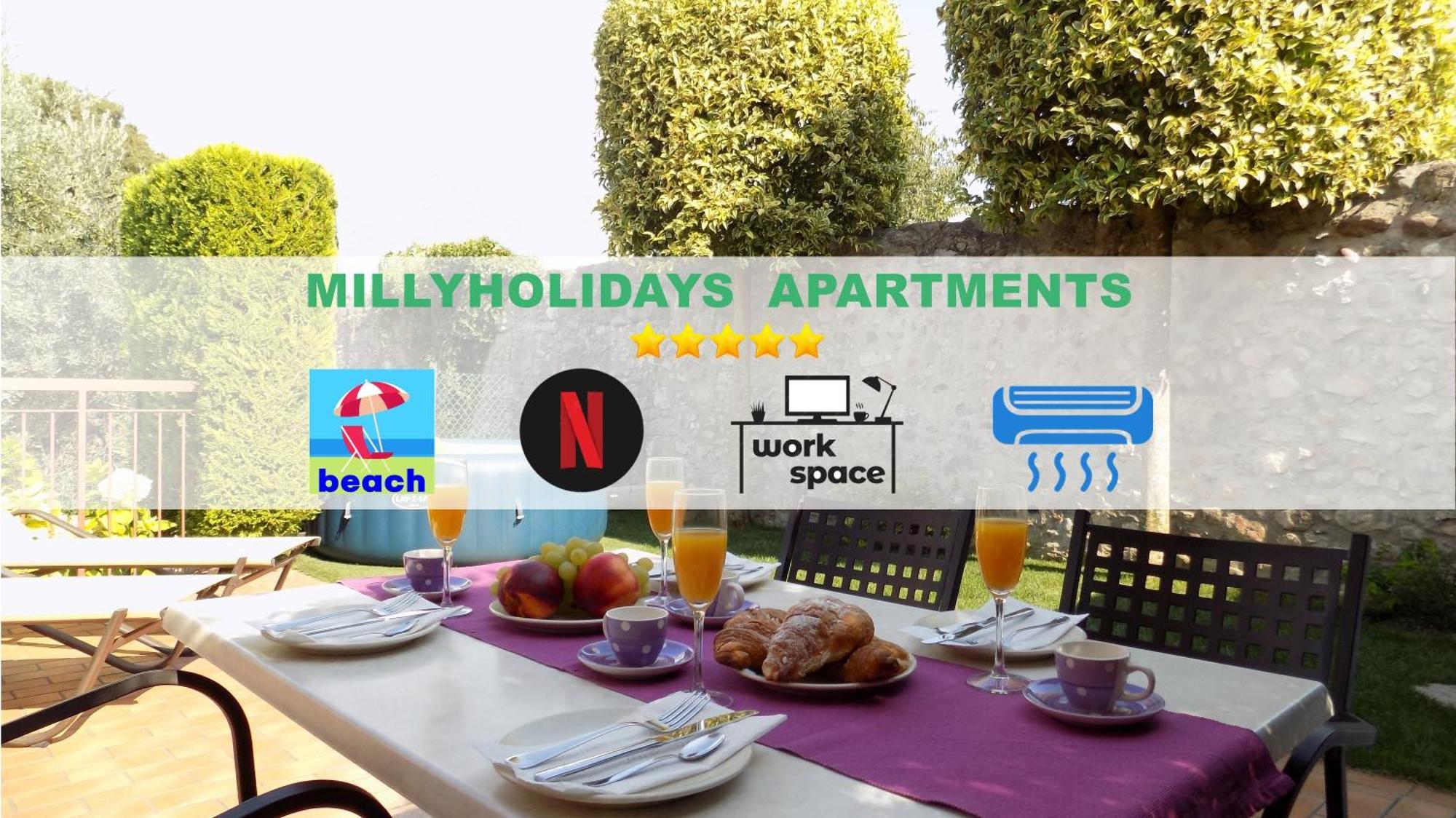 Millyholidays - Apartment Lilla - Center - Nearby Beach - Private Garden - Spa Pool Bardolino Buitenkant foto